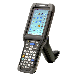 Honeywell ultra-rugged CK65 mobile computer on a white background.